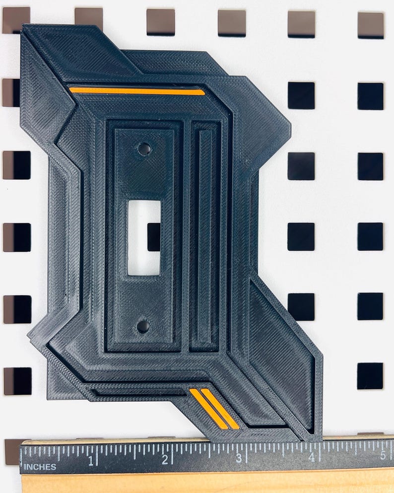 Futuristic 3D Printed Light Switch Cover | Industrial Sci-fi Design ...