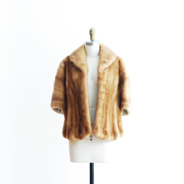 vintage 1960s Max Zeller mink fur stole