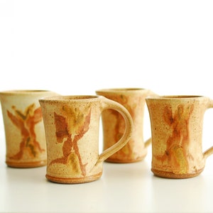 vintage studio pottery mugs