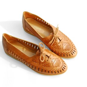 Tan woven shoes ladies clearance