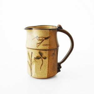 Vintage Jack Turner Studio Keramik bemalter Steinzeug Krug