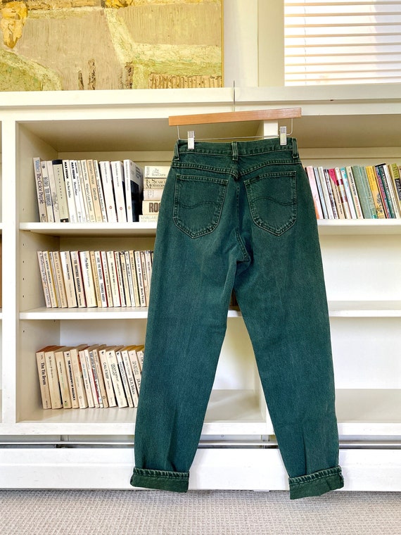 vintage Lee relaxed fit tapered leg forest green jeans / medium / 28 waist
