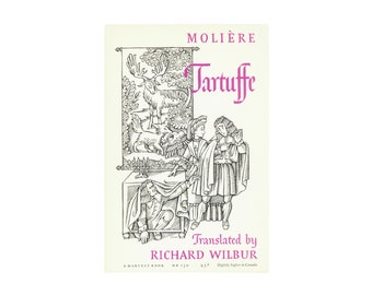 Tartuffe by Molière / vintage Harvest paperback book