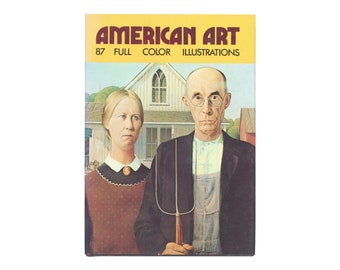 American Art: 87 Full Color Illustrations by Francesco Abbate / vintage Octopus hardcover book