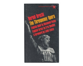 The Threepenny Opera by Bertolt Brecht / vintage Evergreen Black Cat paperback book