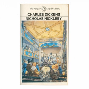 Nicholas Nickleby by Charles Dickens / a Penguin vintage paperback book