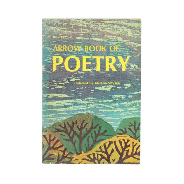 Arrow Book of Poetry / vintage illustrated children's poetry paperback book