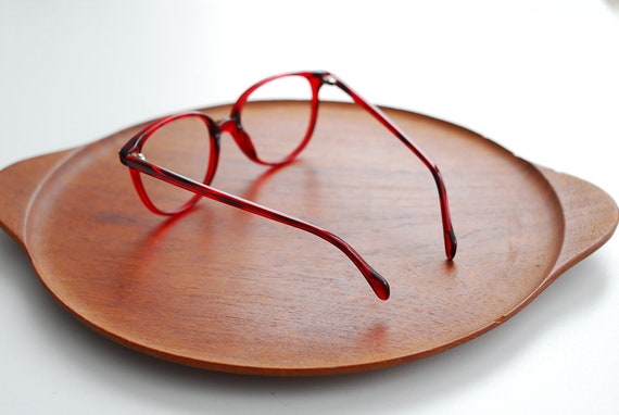 vintage Italian ruby red eyeglasses - image 3