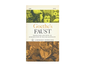 Faust by Johann Wolfgang von Goethe / vintage Doubleday Anchor paperback book