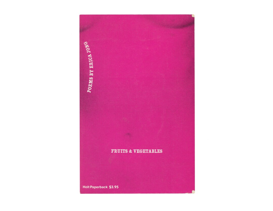 Fruits and Vegetables by Erica Jong / Vintage Holt Paperback Etsy