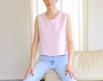 vintage Sonia Rykiel pale pink top / size small