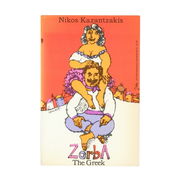 Zorba the Greek by Nikos Kazantzakis / vintage Simon & Schuster paperback book