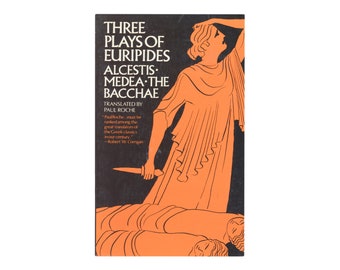 Three Plays of Euripides: Alcestis, Medea, The Bacchae / vintage Norton & Company paperback book