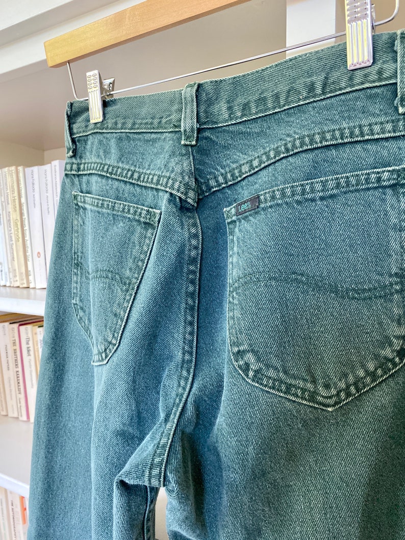 Vintage Lee Relaxed Fit Tapered Leg Forest Green Jeans / Etsy