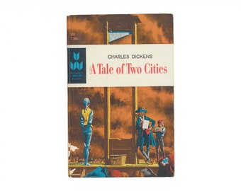 A Tale of Two Cities by Charles Dickens / vintage paperback book