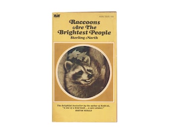 Raccoons Are the Brightest People by Sterling North / vintage Avon paperback book
