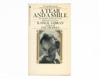 A Tear and a Smile by Kahlil Gibran / Bantam vintage paperback book