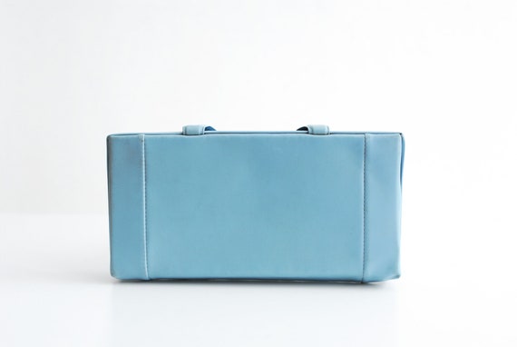 vintage 1950s powder blue clutch - image 2