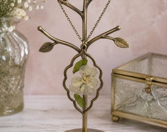 Handmade Resin Pendants with Real Pressed Flowers