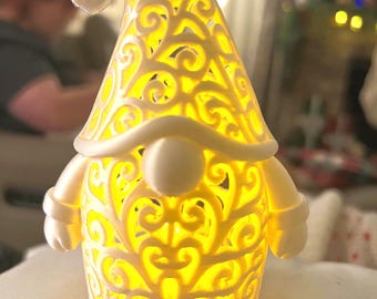 A gentle glow for your home-meet the Lace- light boy gnome