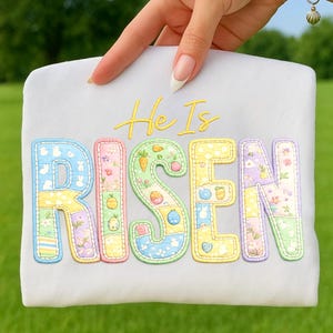 Christian Easter Png, He Is Risen Png, Coquette Bow Easter Png, Patchwork Easter Png, Jesus Easter Png, Jesus Png, Christian Shirt Png