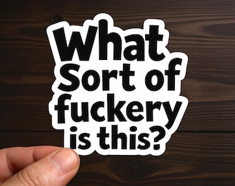 What Sort of Fuckery Is This? | Adult Humor, Sarcastic Decal, Offensive Decals, Water Resistant, Die-Cut Sticker, Sassy Quote