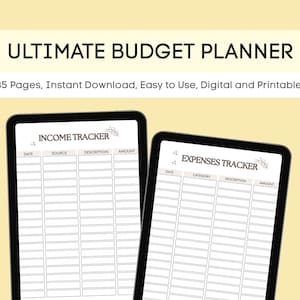 Ultimat budgetplanerare, spåra utgifter, veckovisa utgifter, inkomster, räkningar och prenumerationer, årsöversikt, budgetlista och mer!
