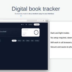 Aesthetic Digital Book Tracker | Offline Reading Journal | Book Boyfriend Tracker | Spice Rating | Smart Covers | Dark Mode |  HTML
