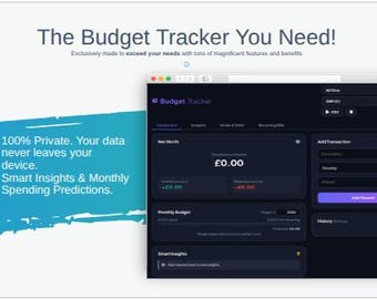 Offline Budget Tracker | No Subscription, Private Finance Dashboard (Digital Download)