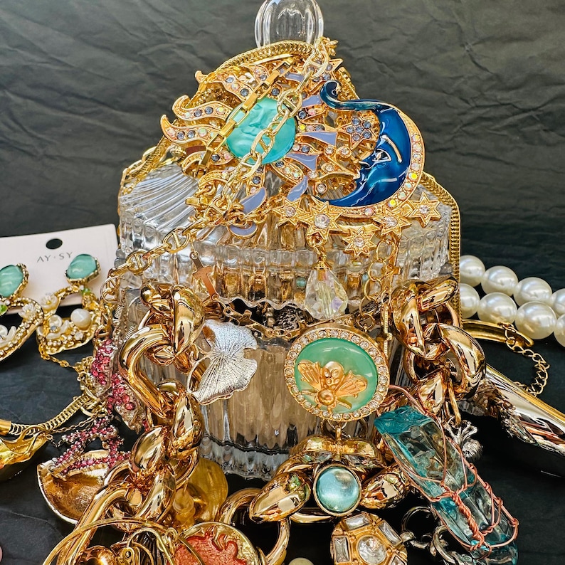 Mystery Jewelry Jar | Random Rings & Necklaces Mix | Minimal Vintage ...