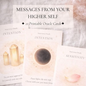 Oráculo del Interverso – Mensajes de tu Ser Superior / Cartas del Oráculo Imprimibles y Digitales