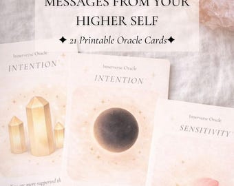 Oráculo del Interverso – Mensajes de tu Ser Superior / Cartas del Oráculo Imprimibles y Digitales