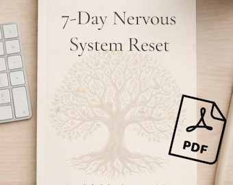 Diario de 7 días para restablecer el sistema nervioso / Ideas para la conexión a tierra somática (Descarga digital)