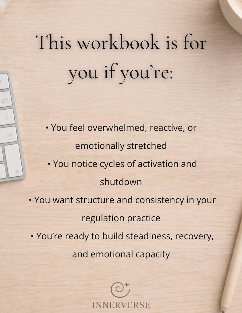 Nervous System Reset Workbook and Tracker – Editable Canva Version | 28 ...