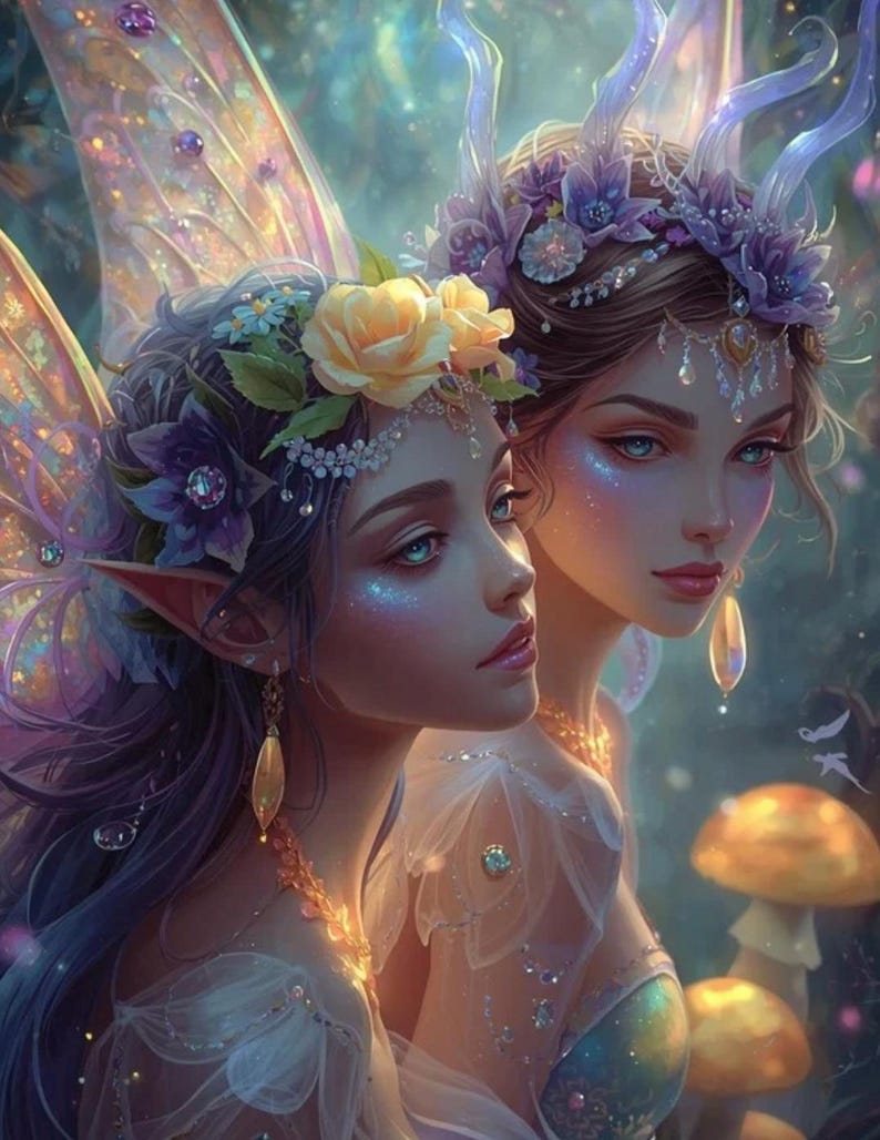 Mystical Fairies Digital Art Collection | Fantasy Fairy Wall Art ...