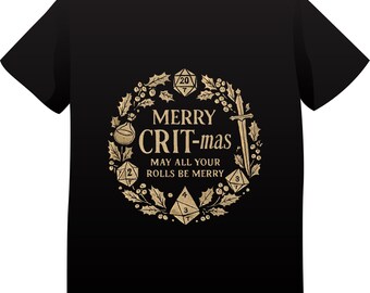 Merry Critmas Dice Wreath Design