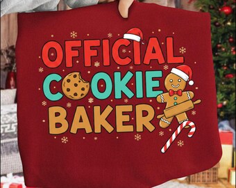 Official Cookie Baker Christmas Design – Funny Gingerbread Holiday Baking Graphic