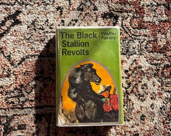 The Black Stallion Revolts Suspected First Edition Hardcover with Dust Jacket | Walter Farley 1953 Random House | Vintage Horse Book