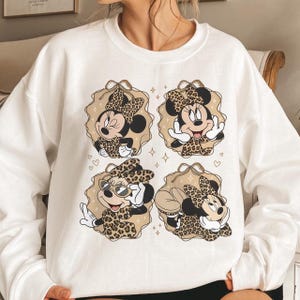 Minnie Safari PNG, Leopard Rosett Clipart, Djurtryck Design (Digital Nedladdning)