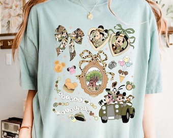 Coquette Bow Mickey Friends Animal Kingdom Safari Png (Digital Download)