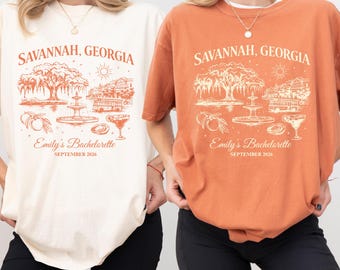 Savannah Style Bachelorette Shirt, Custom Bach Club Tee, Peachy Girls Trip Shirt, Vintage Southern Social Club, Comfort Colors Shirt