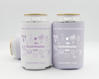 Porta-latas para despedida de solteira, lembrancinhas personalizadas para o cortejo nupcial, capas personalizadas para damas de honra