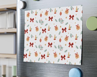 Christmas bows and ornaments Post-it Note Pads | Holiday pattern sticky notes