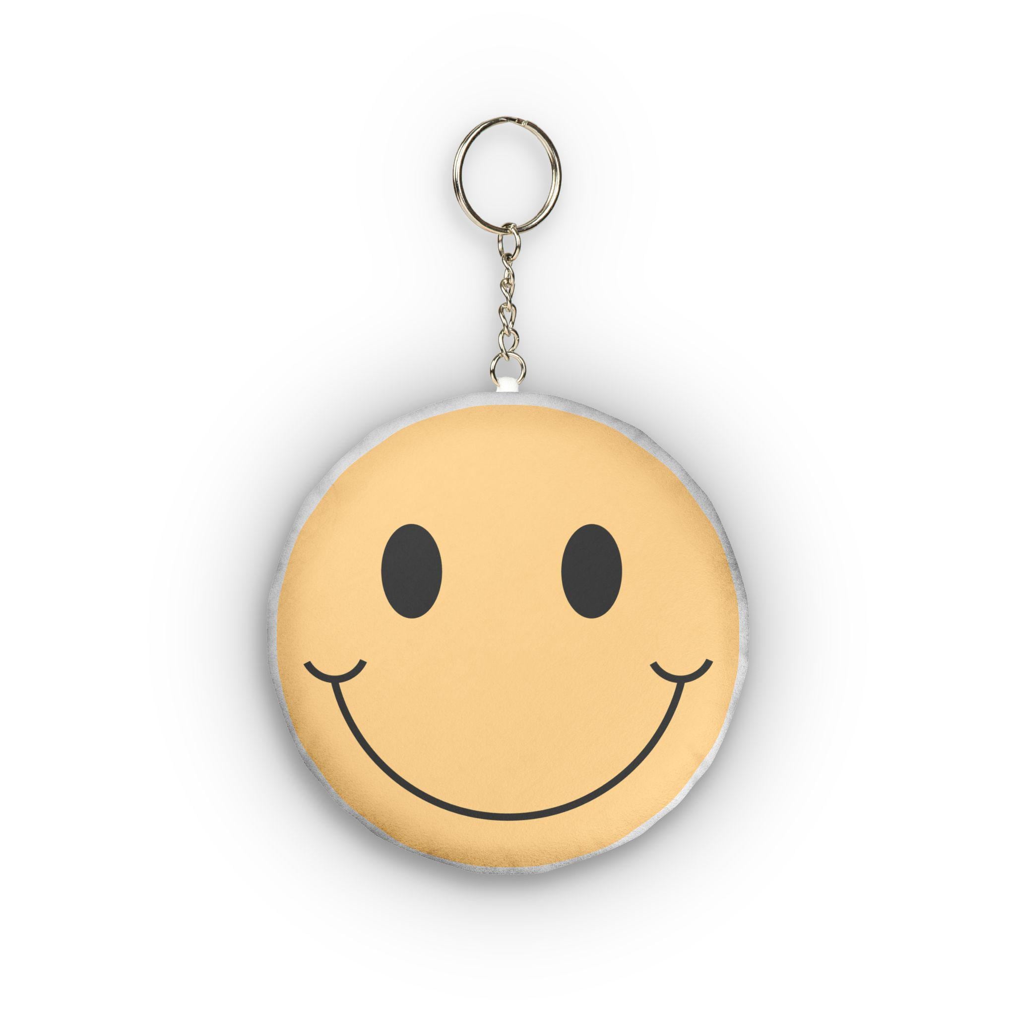 Smiley Face Custom Shape Mini Plush Keychain | Round Emoji