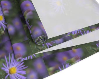 Purple Aster Floral Table Runner | Cotton Polyester Blend