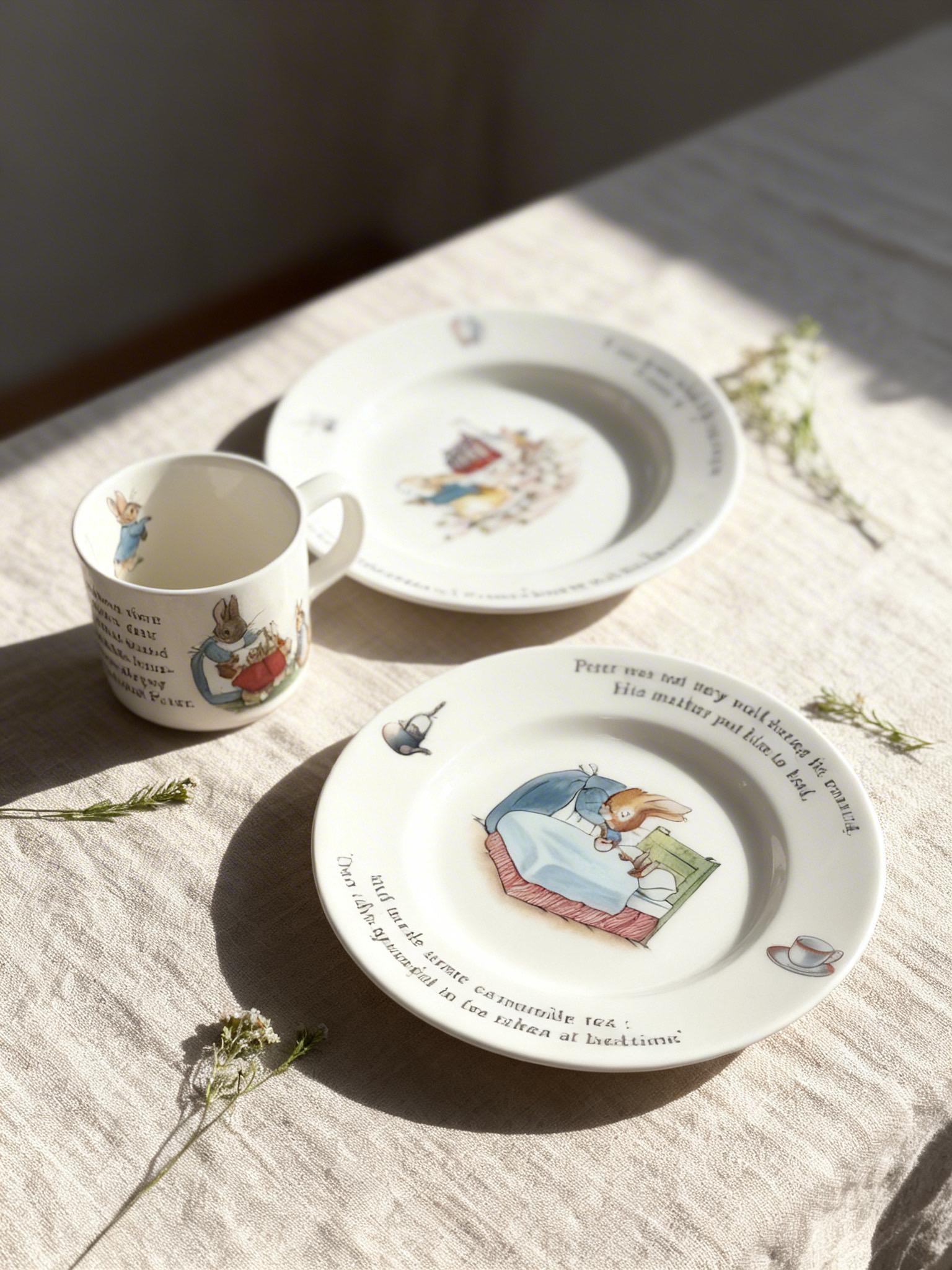 Plastic Peter Rabbit Plate Vintage - Etsy