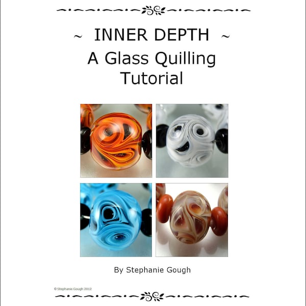 INNER DEPTH - samouczek quillingu szklanego autorstwa Stephanie Gough sra fhfteam leteam lampwork tutorial
