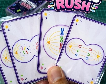 Mitosis Rush Biology Card Game – Learn Cell Division Stages (2-6 Players)
