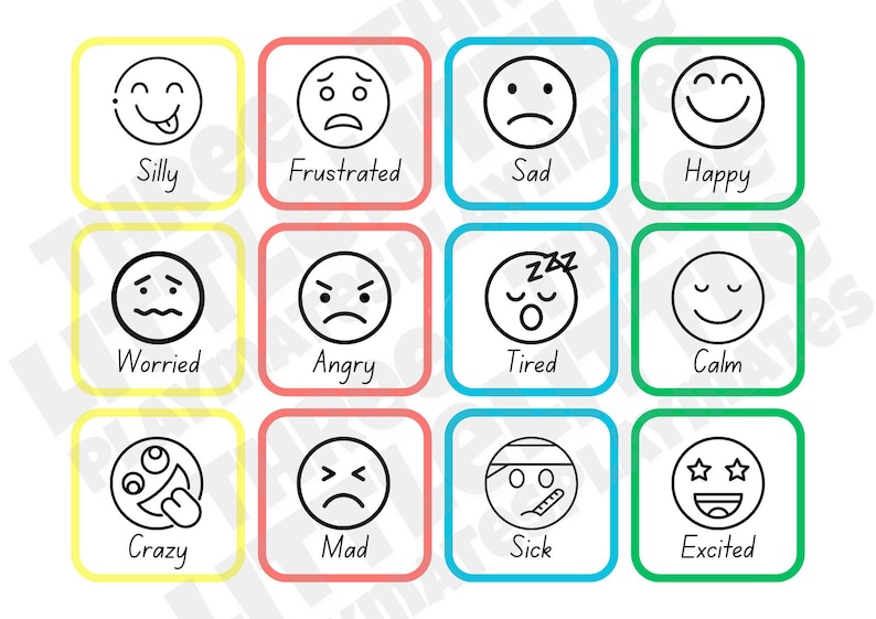 Emotion Zones Printable for Kids | Feelings Chart & Coping Strategies ...