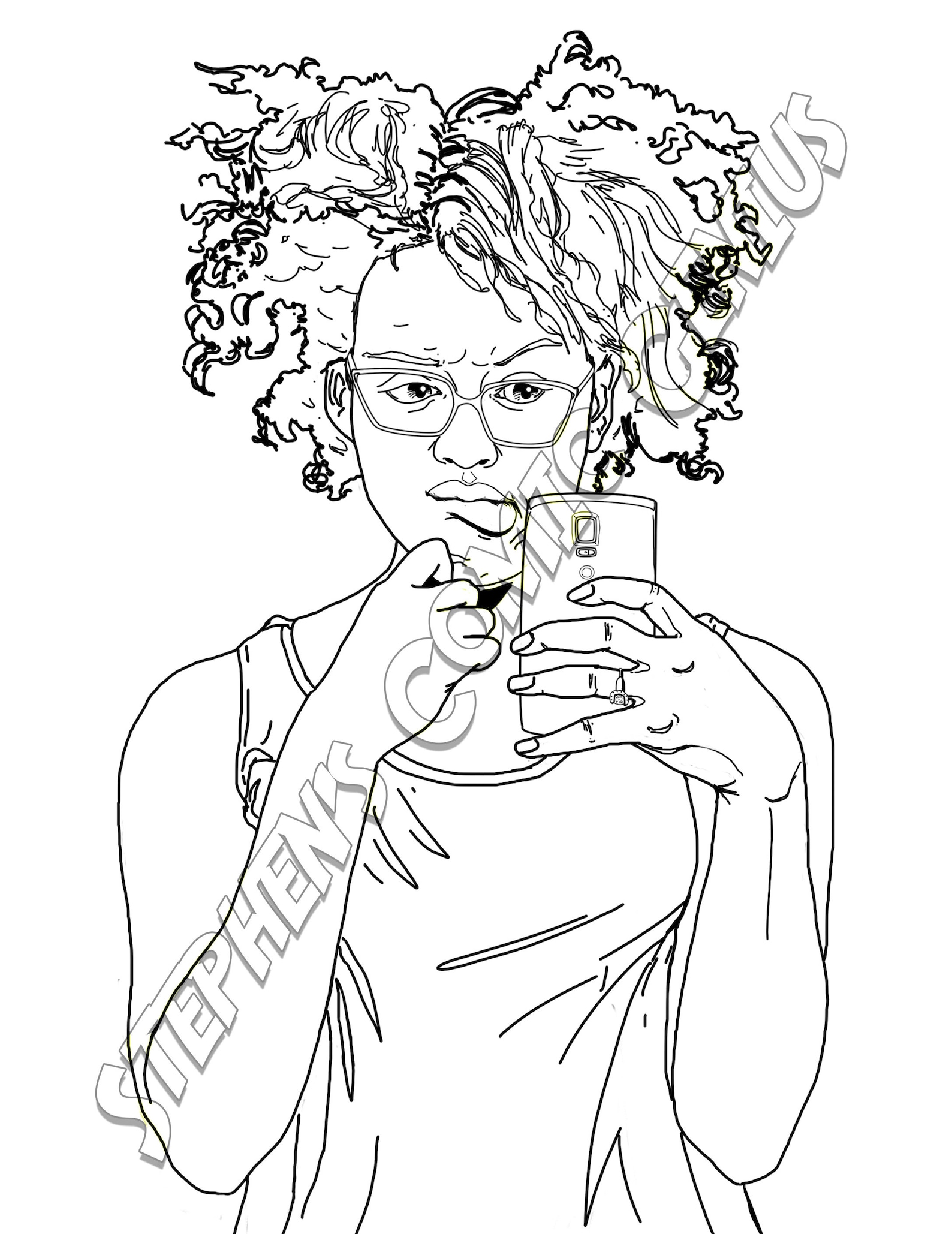 Crazy Hair Day Page Coloring Pages